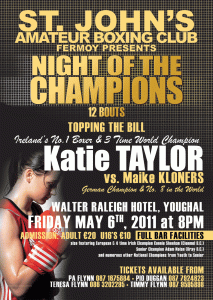 St John's Amateur Boxing Club present Night of Champions in Youghal this Friday May 6 at 8pm